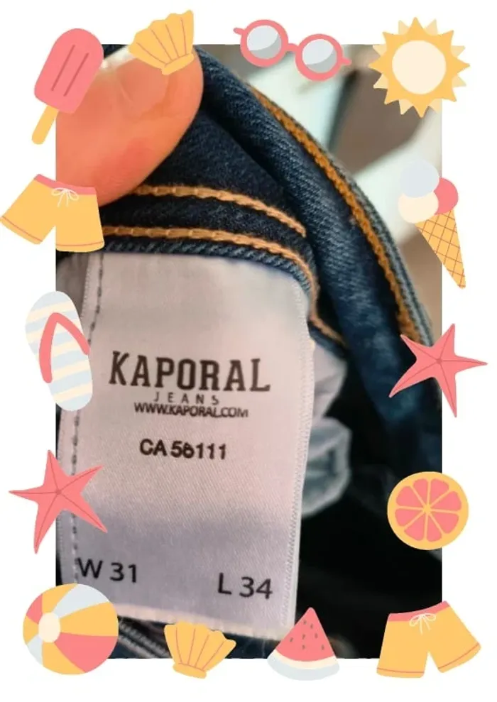 Pantalon jeans slim destroy Kaporal neuf avec étiquettes - photo numéro 11