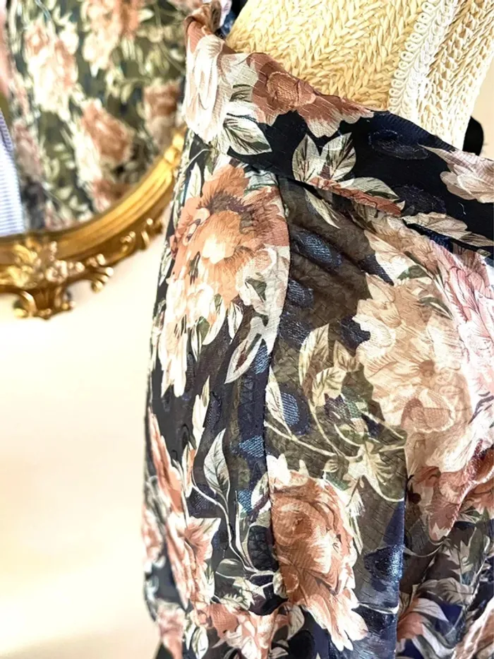Sublime Haut manche longue Transparent Floral Sophyline taille M/L - photo numéro 4