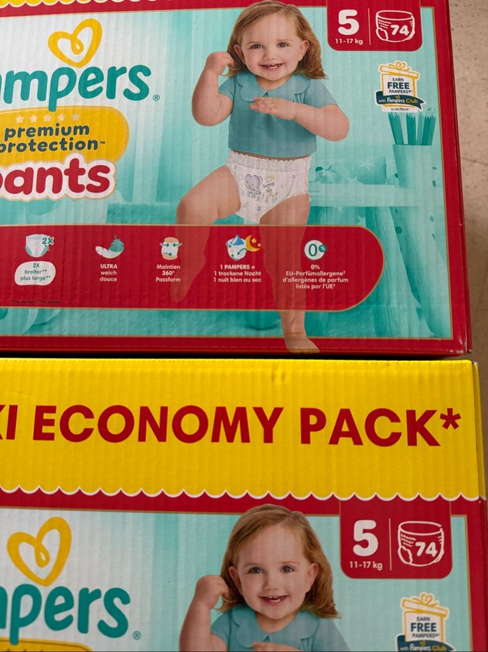 Lot de 2 maxi pack Pampers taille 5 - photo numéro 2