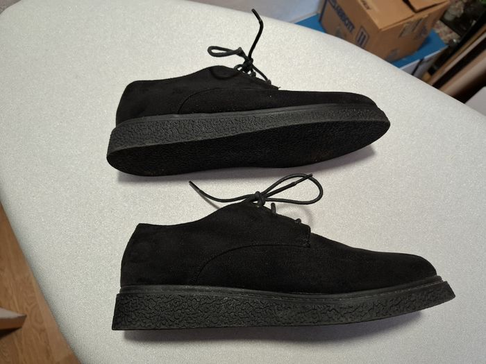 Belles chaussures derby femme G'Woman daim noir 39 comme neuves - photo numéro 6