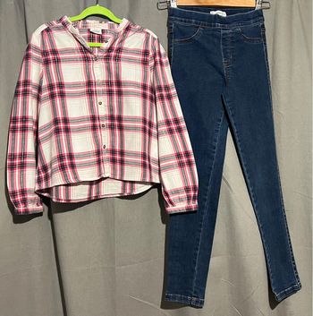 Ensemble chemisier tape à l’œil 10 ans et Jegging 10 ans excellent état