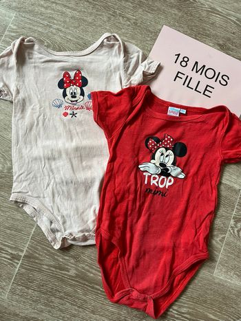 Lot bodys Fille 18 mois