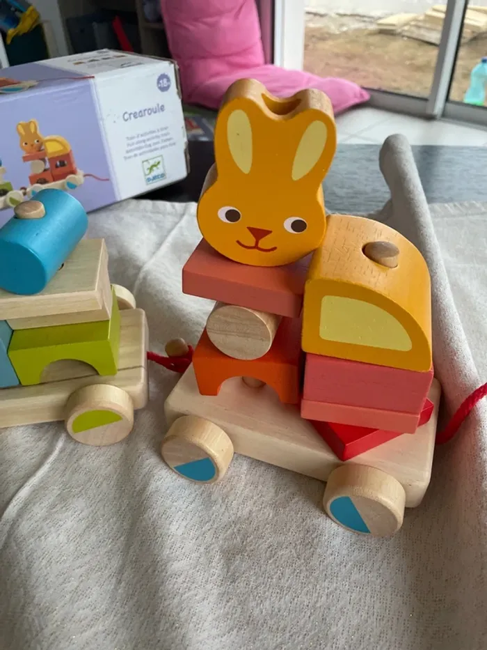 Train bois djeco créaroule neuf - photo numéro 9