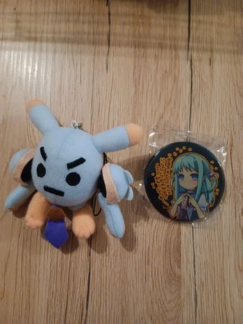 Badge et peluche flyable heart