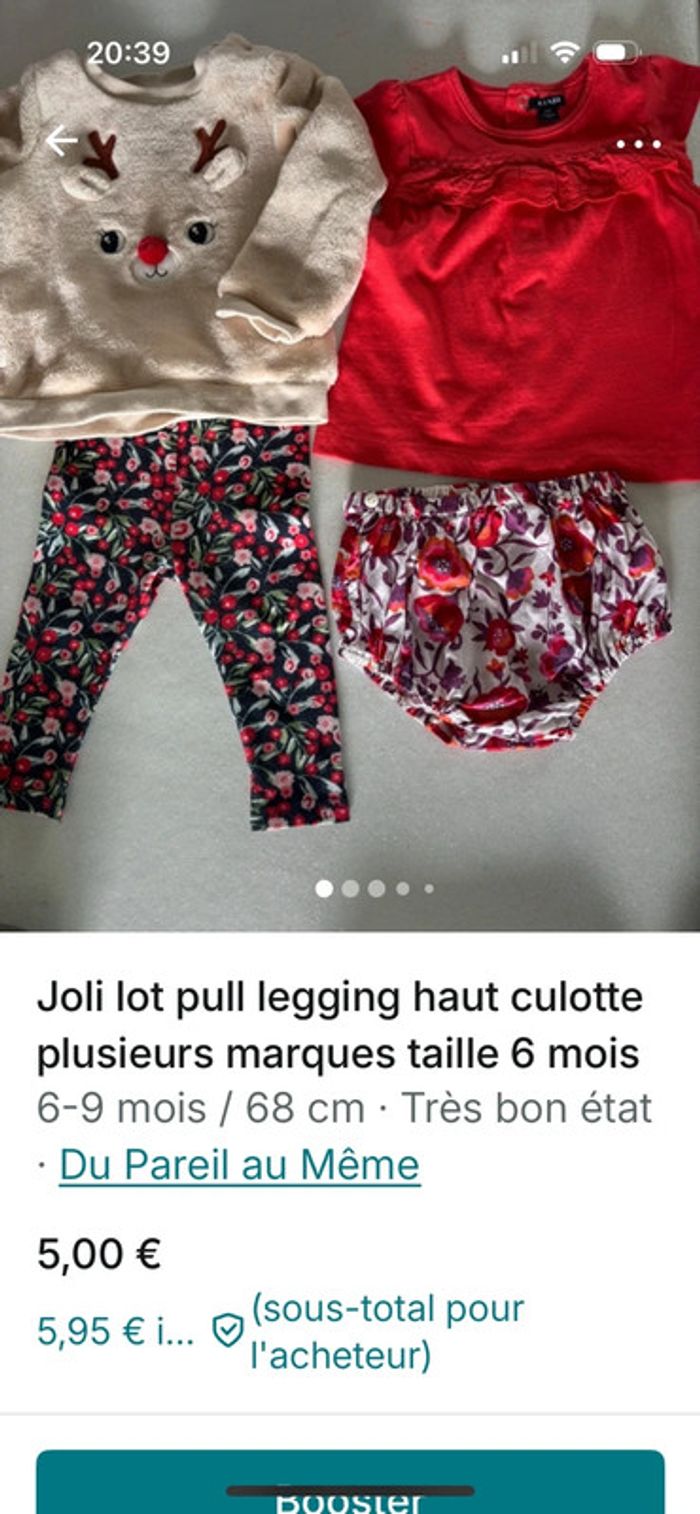 Superbe lot de 35 articles 6 mois plusieurs marques - photo numéro 10