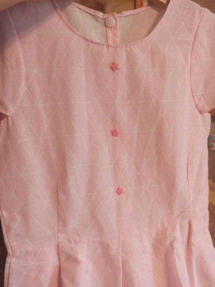 Robe rose Fait Main 8 ans neuf - photo numéro 3