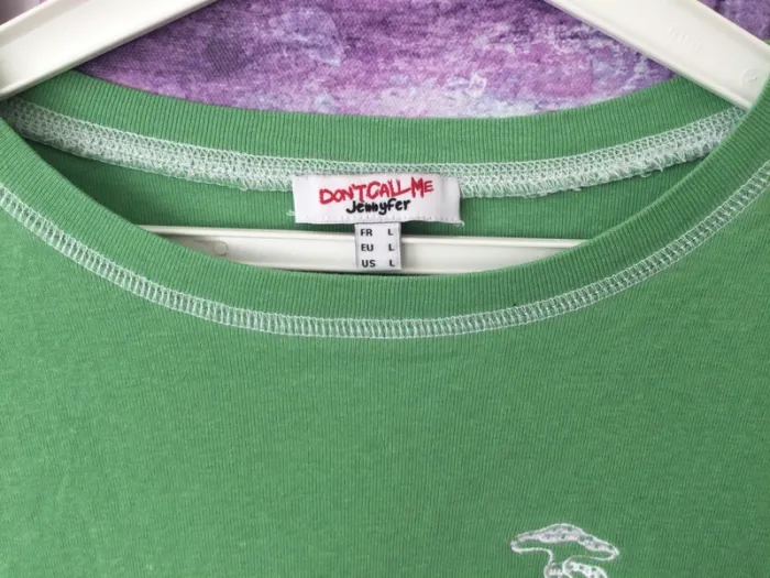 T shirt Jennyfer vert taille 40 - photo numéro 2