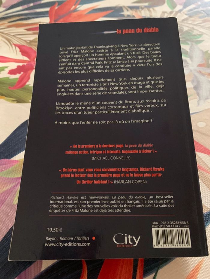 Richard Hawke “Impossible à lâcher Michael Connely “ La peau du diable - photo numéro 2