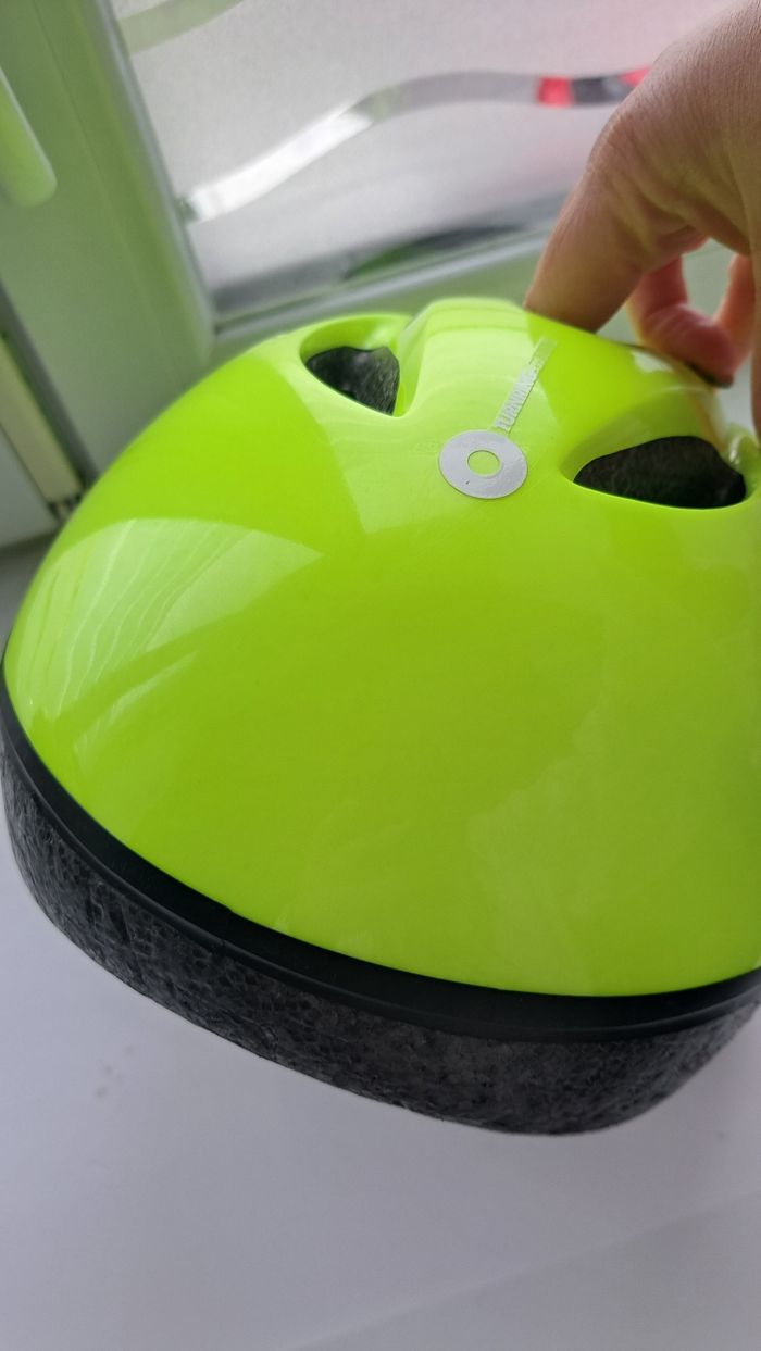 Casque btwin jaune fluo - photo numéro 4