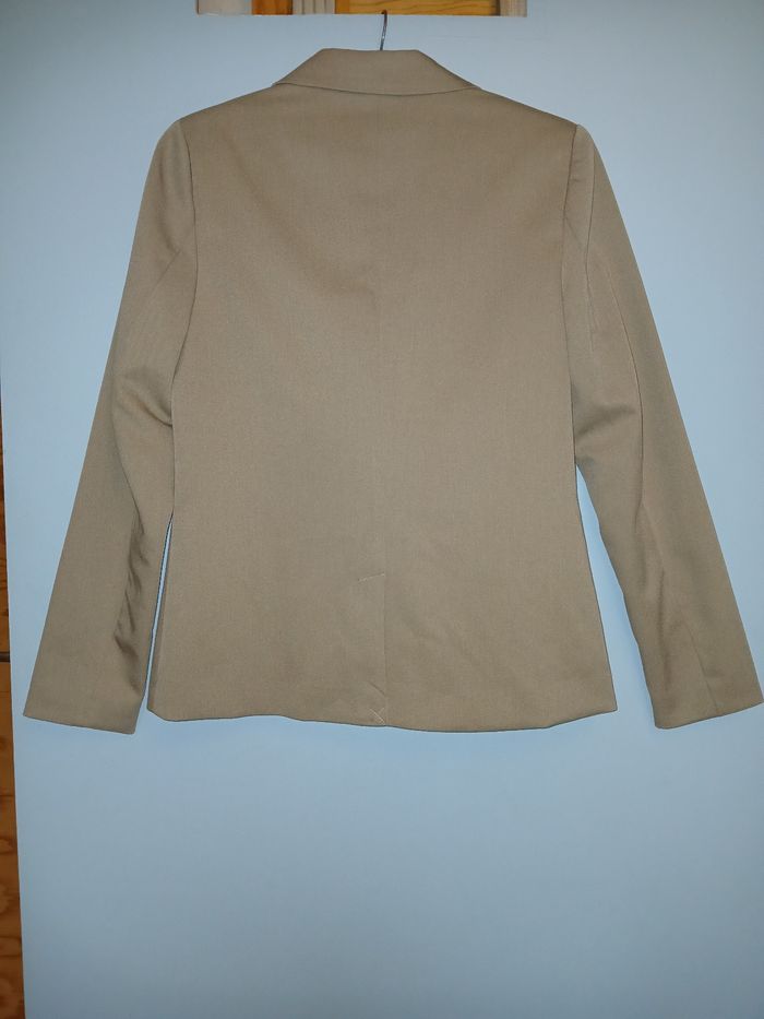 Ensemble kiabi tailleur : pantalon et veste T36 vert femme uni - photo numéro 2