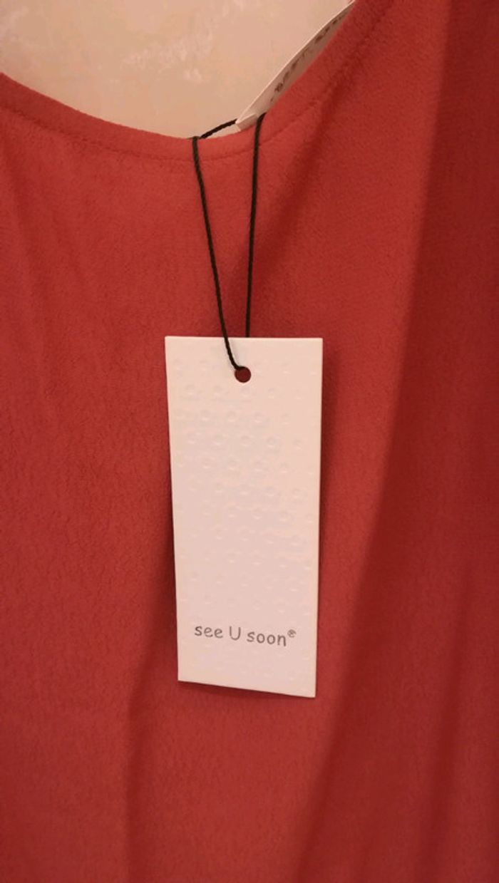 Blouse sans manche Neuve étiquetée T1 - V92B - photo numéro 3