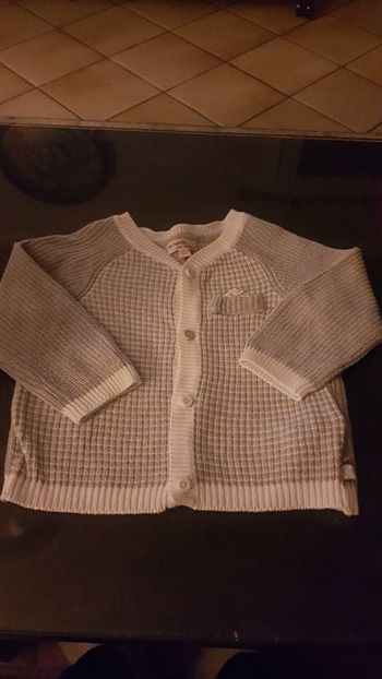 gilet gris dpam 12 mois