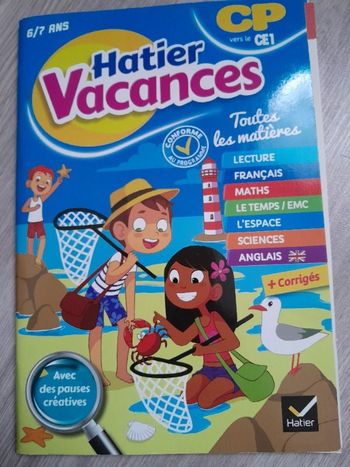 Cahier de vacances