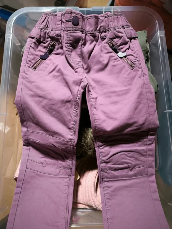 Pantalon violet droit - photo numéro 2