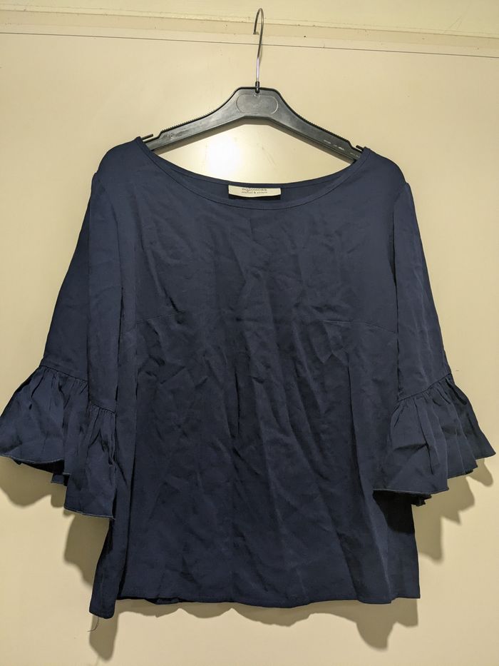 Jolie blouse bleue marine Bohomoss