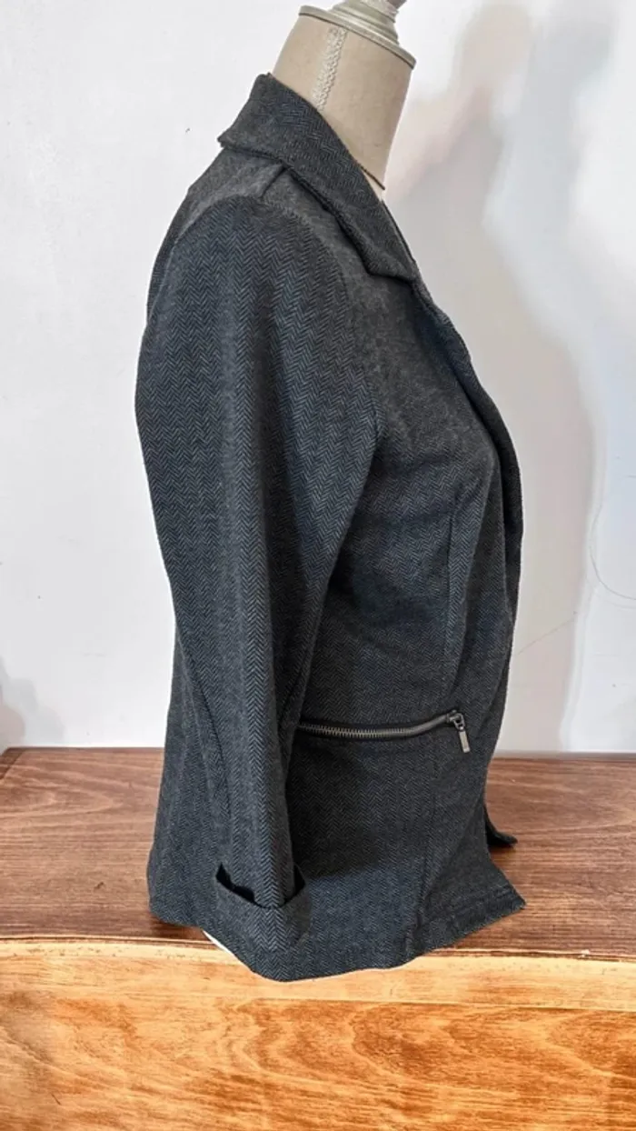 💕 blazer gris manche 3/4 #LH taille 42 - photo numéro 3