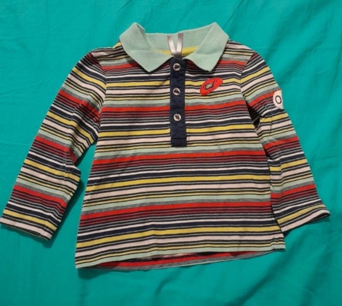Polo rayures 12 mois