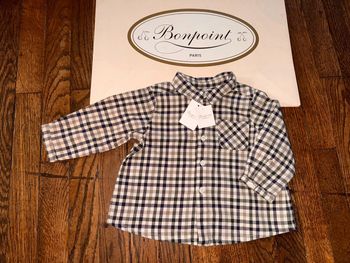 Chemise bonpoint Neuve avec étiquette 6 mois  Valeur 125 euros