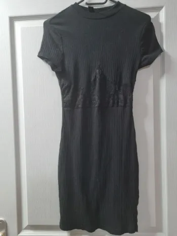Robe Noir Moulante, Shein