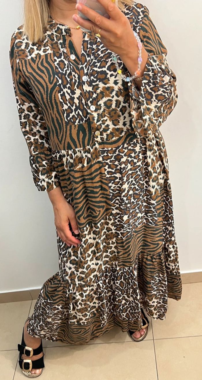 🌿Robe longue fluide Made in Italy – imprimée Taille M-L’ - photo numéro 2