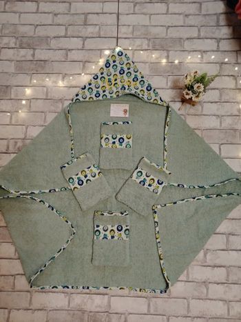 Cape de bain avec gants