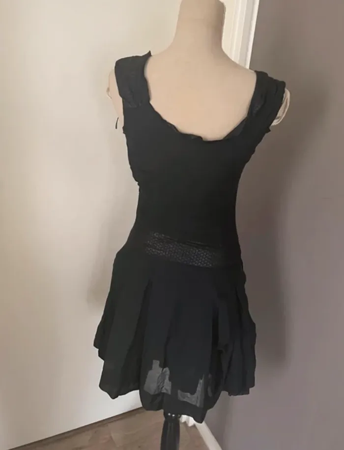 Chattawak robe noire habillée femme taille 34 - photo numéro 5