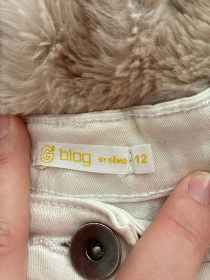 Short blanc taille 12ans - GEMO - photo numéro 4