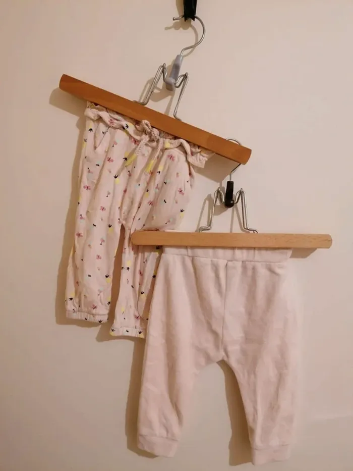 Lot pantalon pyjama vertbaudet 6 mois