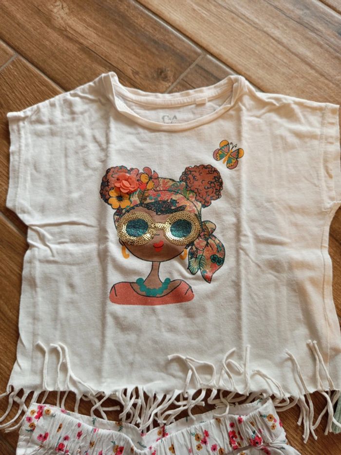 Ensemble 4 ans : short liberty + 2 top - photo numéro 7