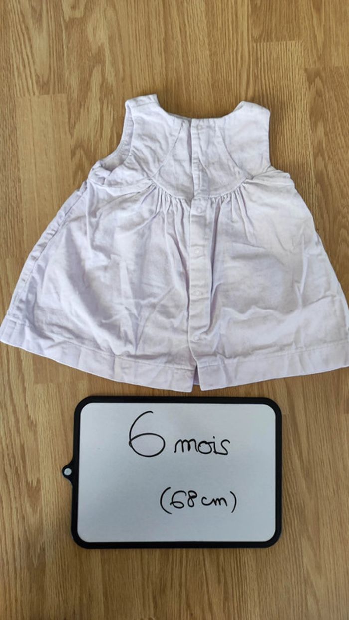 robe rose clair tout douce taille 6 mois - photo numéro 3