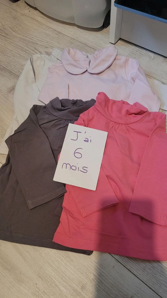 Lot Tee-shirt col roulé