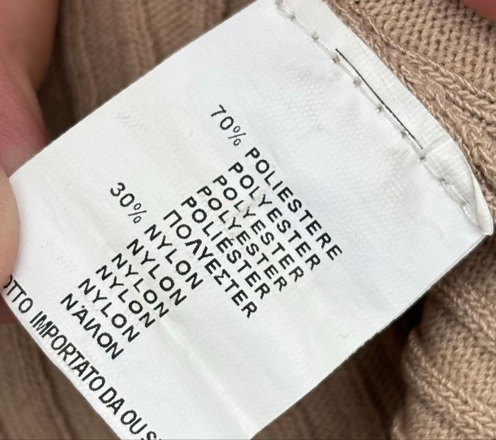 🤍 Top beige à manches longues avec anneau central – Vince Otto – Taille 40/42 (L/XL) - photo numéro 5