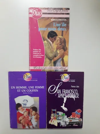 Lot de 3 livres collection Duo coup de foudre