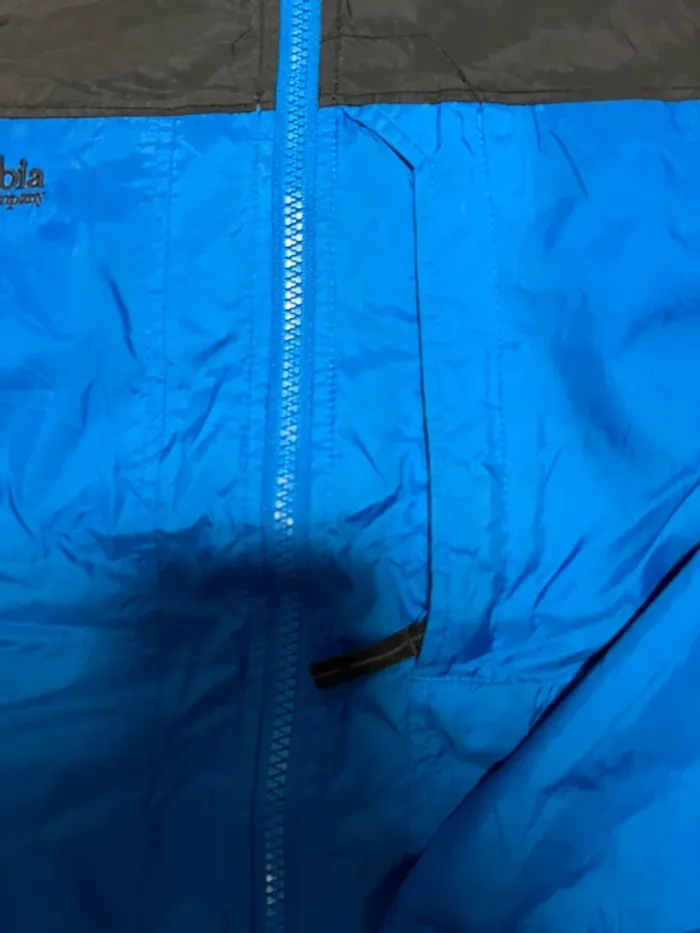 Veste imperméable Columbia bleu et noir taille S - photo numéro 3