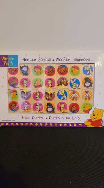 Domino en bois  "Winnie l'ourson"