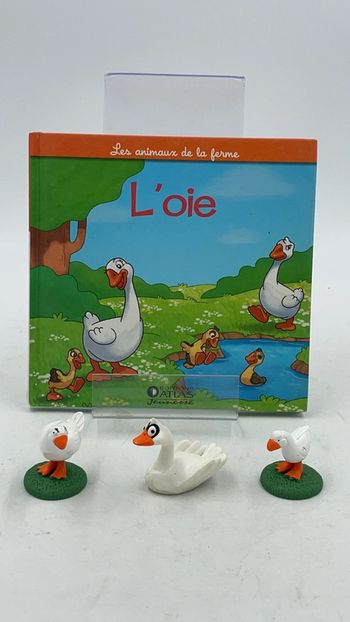 Livre les animaux de la ferme Altaya l’oie + figurines