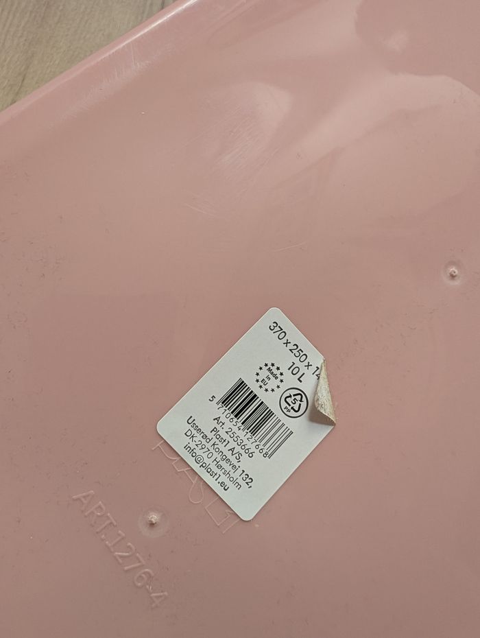 Caisse pliable rose + panier - photo numéro 3