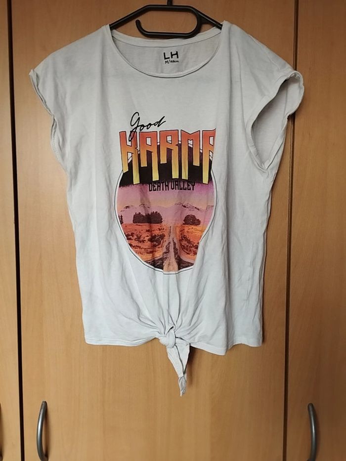 Tee shirt à noeud fille