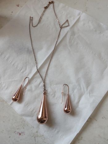 boucles d'oreilles pendentif chaîne