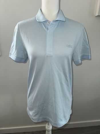 Polo bleu ciel regular fit manches courtes Lacoste T2 XS