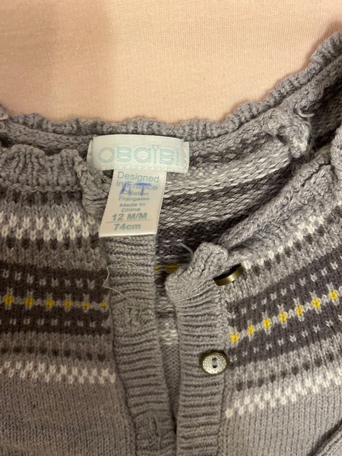 Lot de 5 gilet 12 mois - photo numéro 2