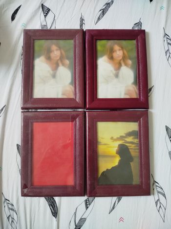 Lot de 4 cadres photos taille 8x12 cm