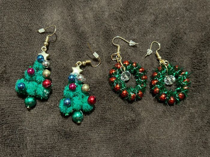 Boucles d’oreilles Noël