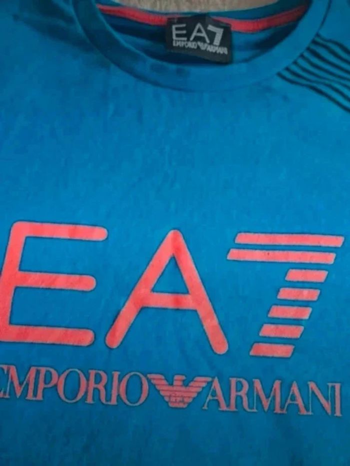 T-shirt bleu - Emporio Armani EA7 - photo numéro 5