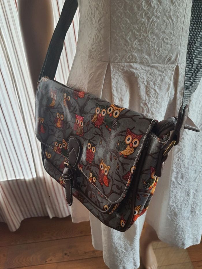 Jolie Sac à main gris/marron Mfhandbags neuf - photo numéro 4