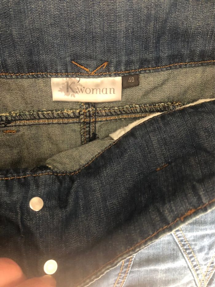 Jupe en jeans Kiabi taille 40 - photo numéro 3