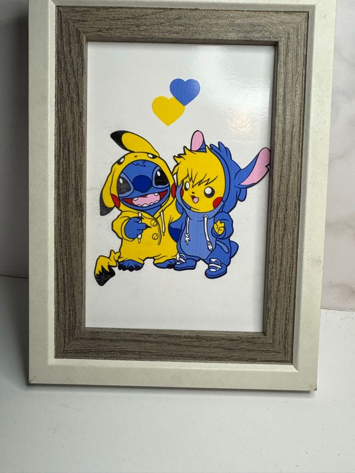 Affiche stitch & pikachu - photo numéro 2