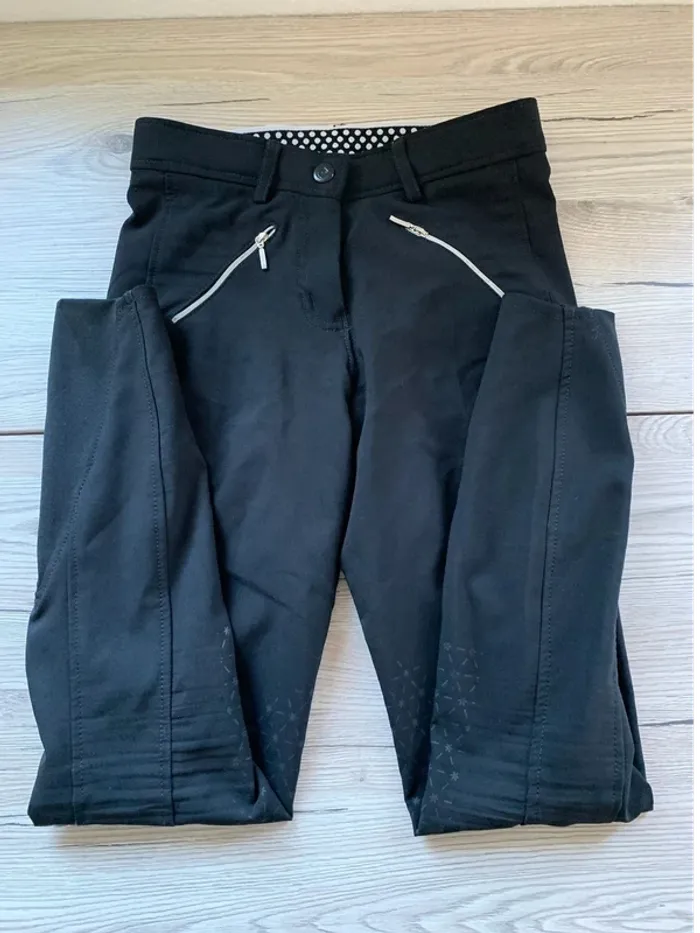 Pantalon Equitheme  Lotty – Noir – Taille 36 – Très Bon État - photo numéro 2