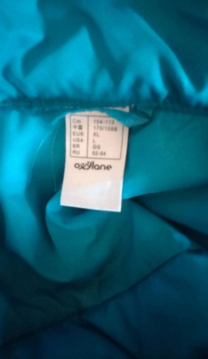 Veste matelassée turquoise Quechua - photo numéro 3