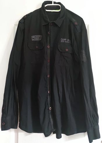 Chemise noire Camp Rock XL Gémo